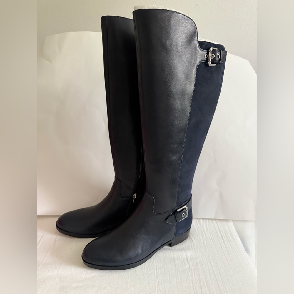 Marc Fisher Navy Over the Knee Boots